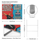 Comic-Book Democracy Shield 12 x 9 in House Sign