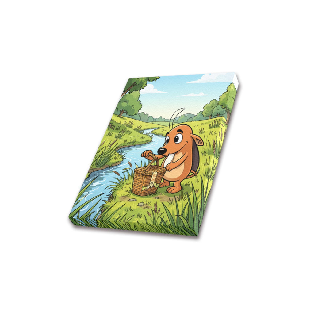 Pluto Picnic Stream Frame Canvas Print 8"x10"