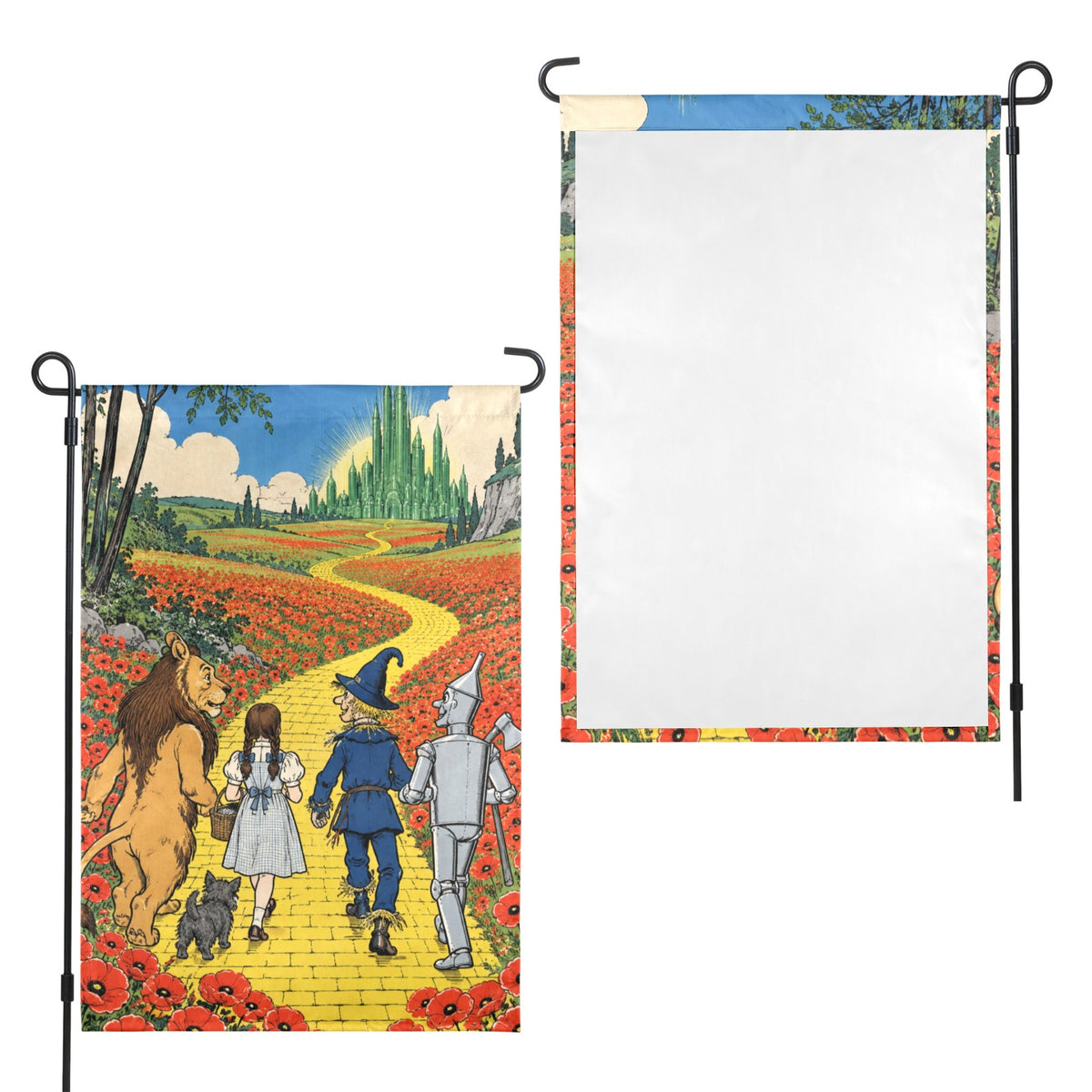 Poppy Field Dorothy 12 x 18 in Garden Flag