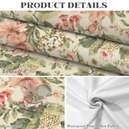 Cottage Rose Lily 178cm x 140cm Rectangular Tablecloth 70x55inch (QUE)