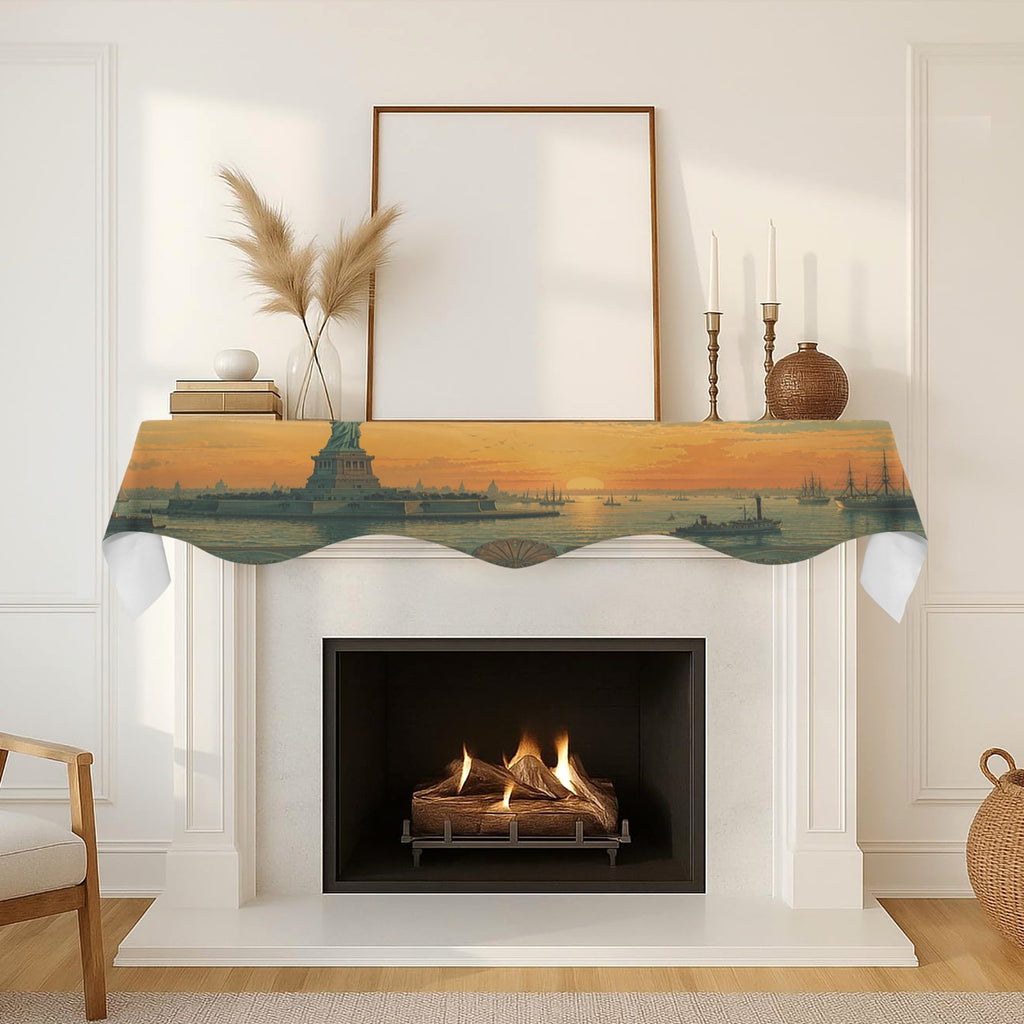 Harbor Monument View 200cm x 43.1cm Fireplace Cloth (QUE)