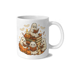 Little Ghost Reading Nook 11 oz White Ceramic Mug
