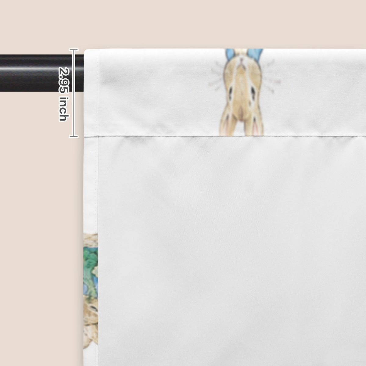Peter Rabbit Garden Gate 51 x 72 in Door Curtain (QUE)
