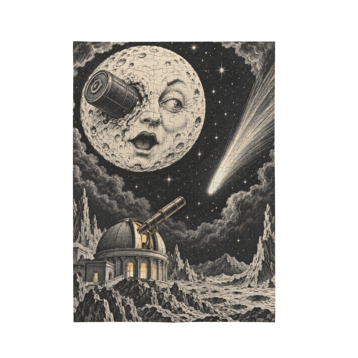 Moon observatory 10 x 13.94 in 200-Piece Wooden Jigsaw Puzzle (QUE)