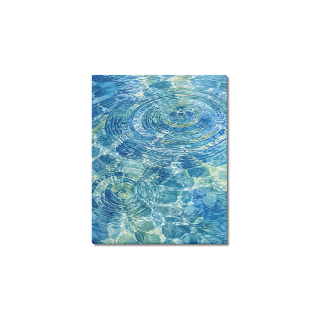 H2O Ripple Study Frame Canvas Print 8"x10"