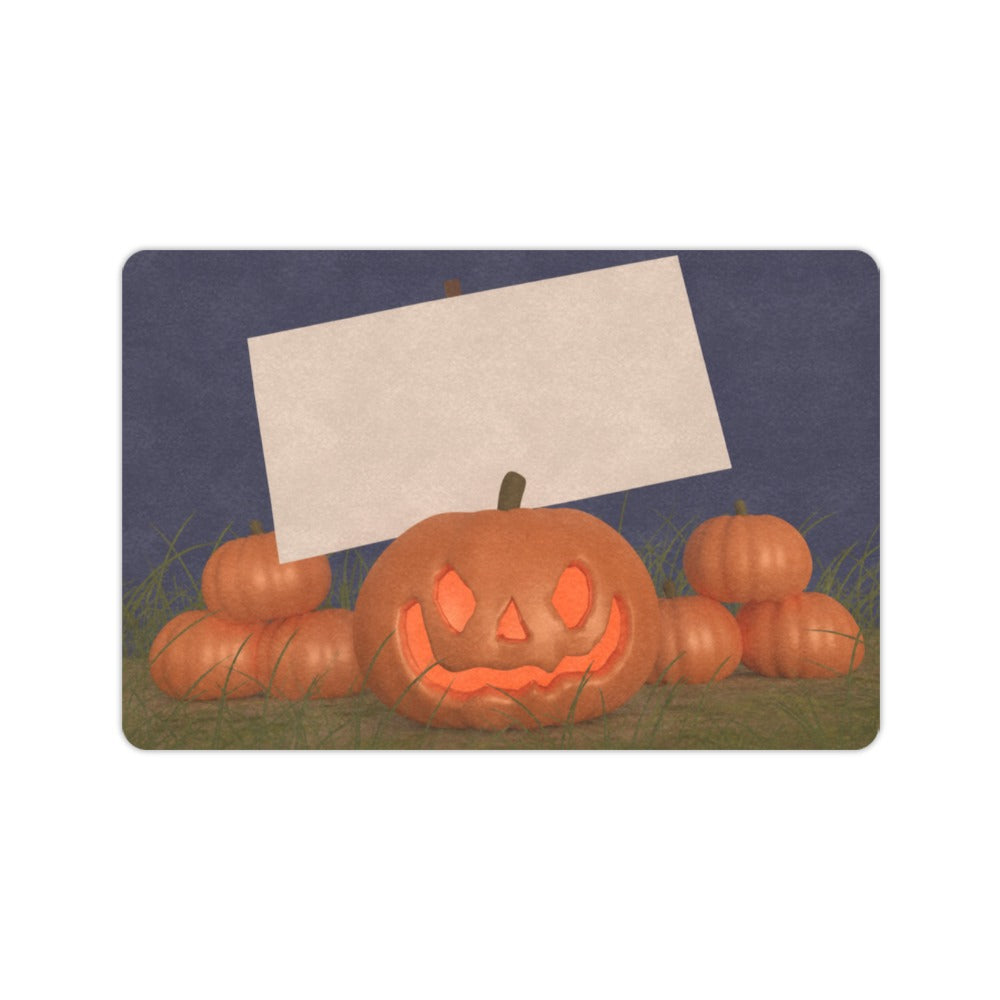Pumpkin Scarecrow Harvest Field 23.6 x 15.7 in Doormat