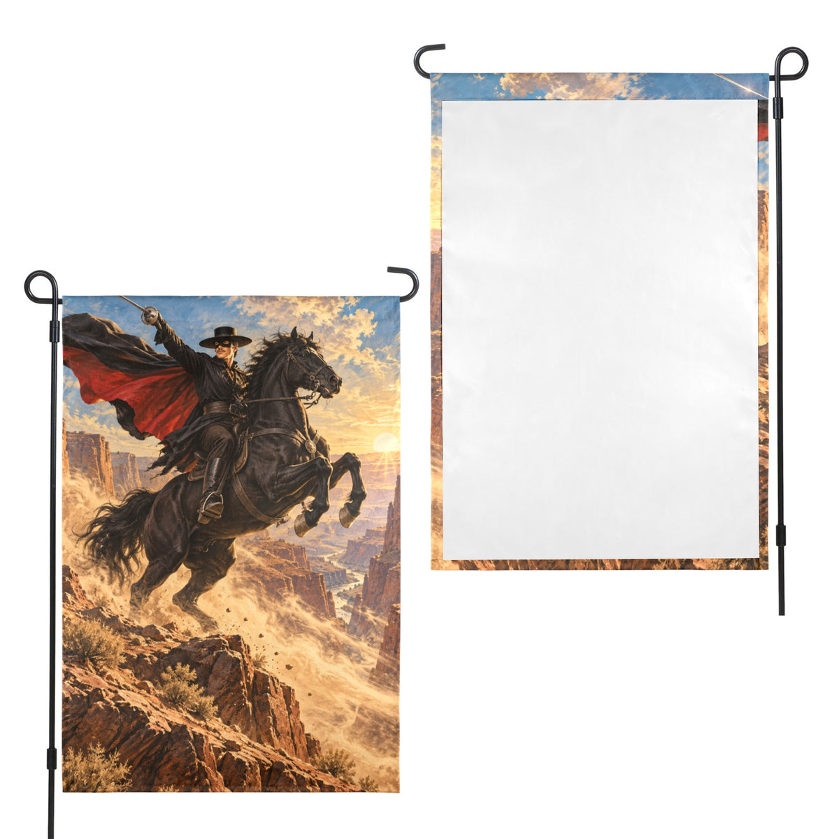 Zorro Canyon Windstorm 12 x 18 in Garden Flag