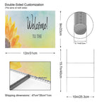 Sunflower Welcome 12 x 9 in House Sign