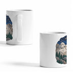 Mount Rushmore Meteors 11 oz White Ceramic Mug