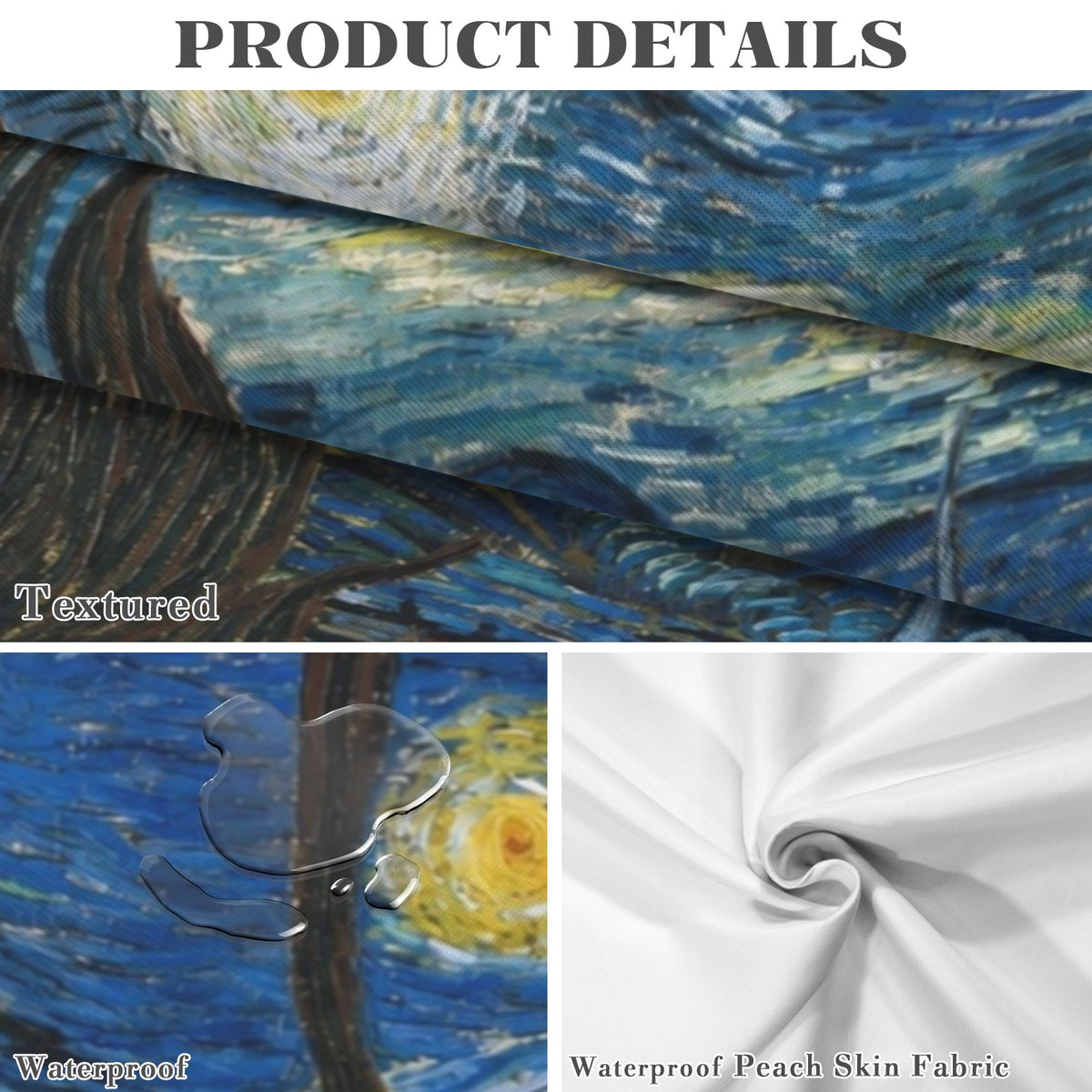 Starry Village 178cm x 140cm Rectangular Tablecloth 70x55inch (QUE)