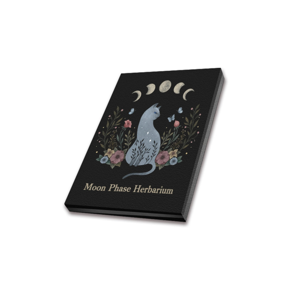 Moon Phase Herbarium Frame Canvas Print 8"x10"