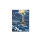 Liberty Storm Bay Torch Frame Canvas Print 8"x10"