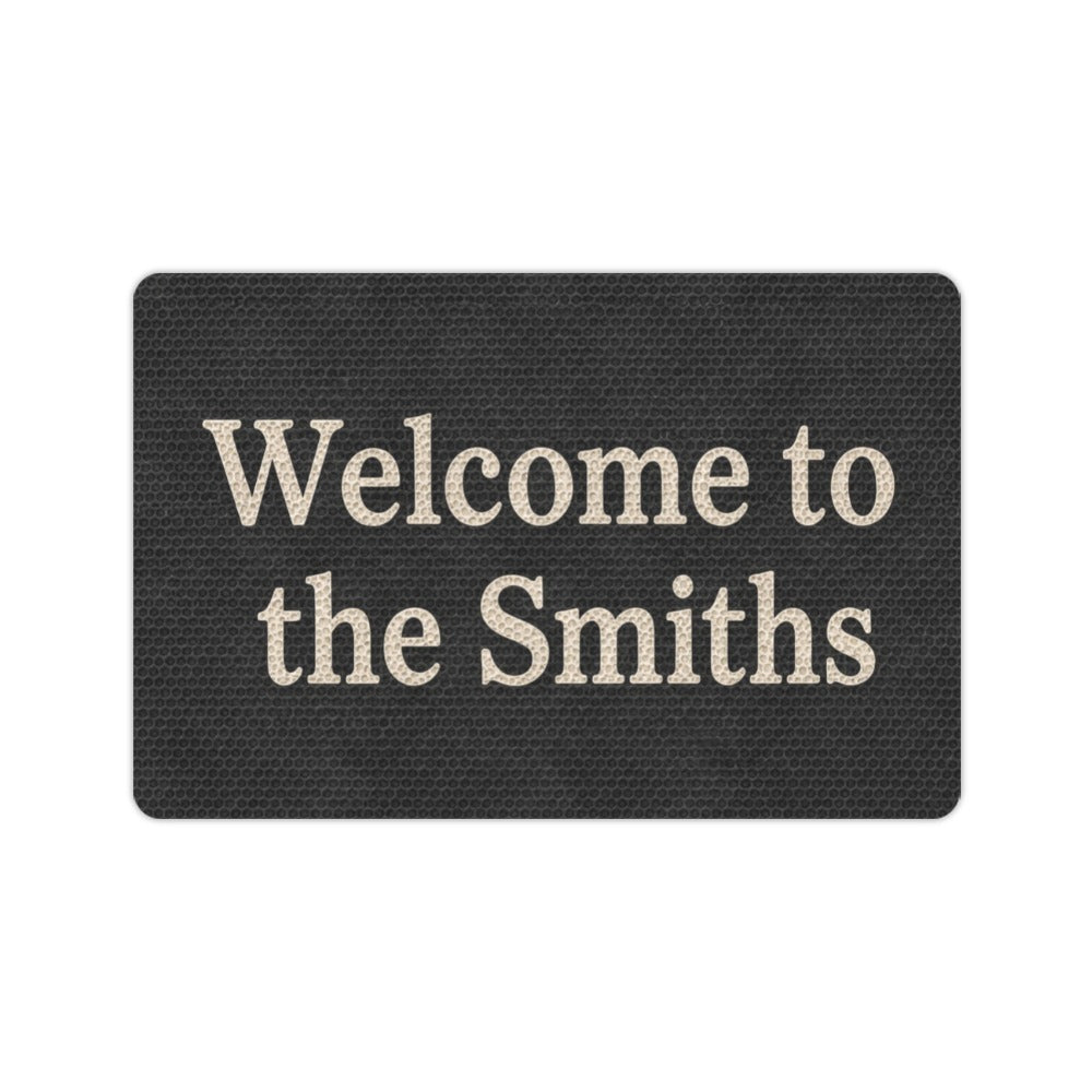 Welcome to the Smiths 23.6 x 15.7 in Doormat