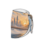 Paper Cut Brooklyn Bridge Beach Sarong Wrap (QUE)