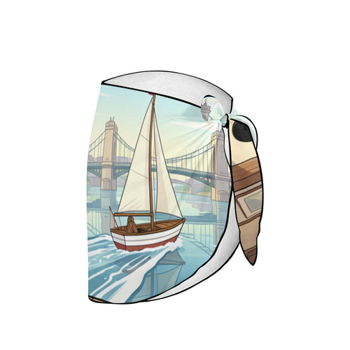 Mickey Wind-Up Sailboat Beach Sarong Wrap (QUE)
