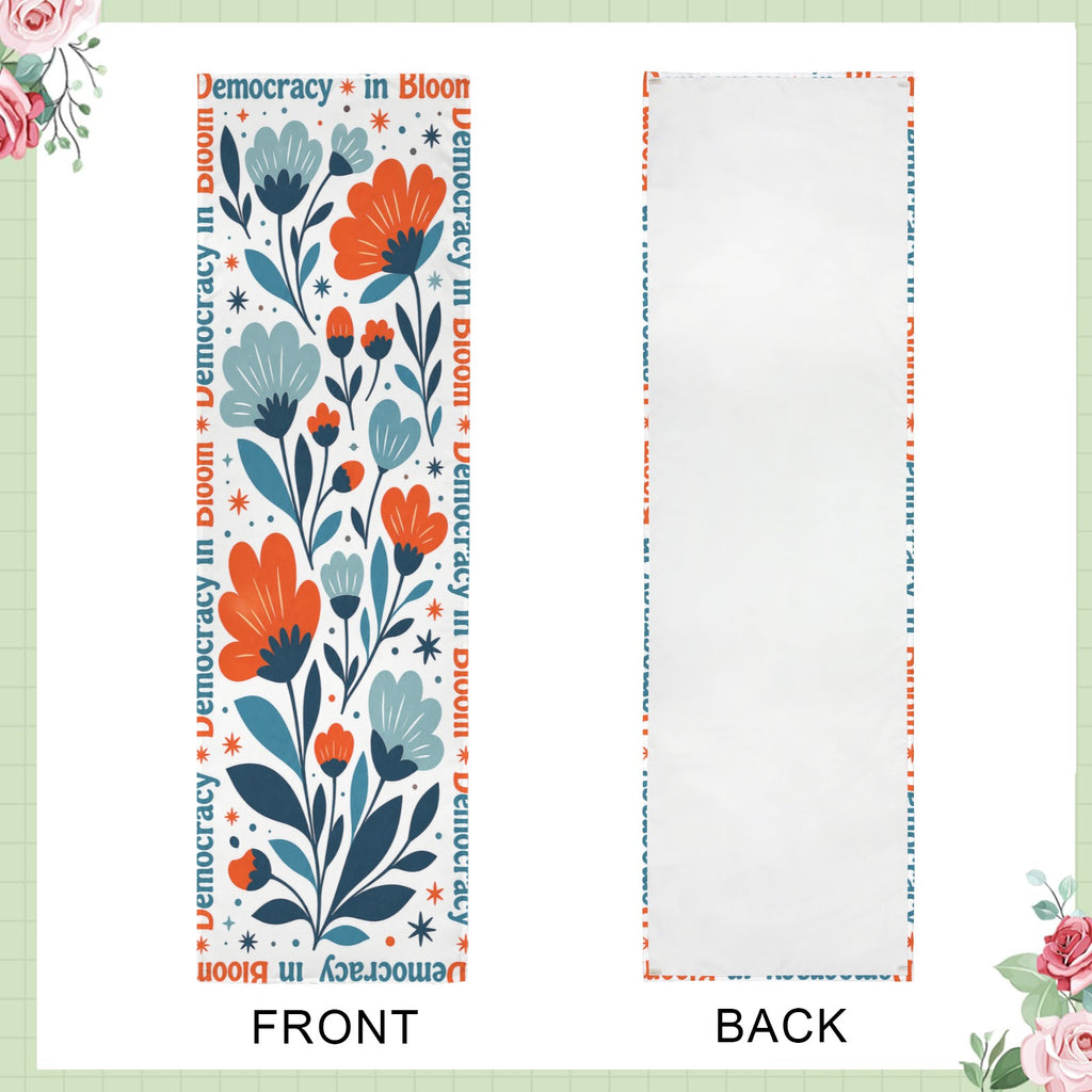 Democracy in Bloom 12 x 40 in Polyester Peach Skin Tapestry