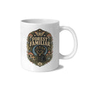 Forest Familiar 11 oz White Ceramic Mug