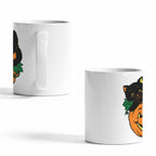 Graveyard Silhouette 11 oz White Ceramic Mug