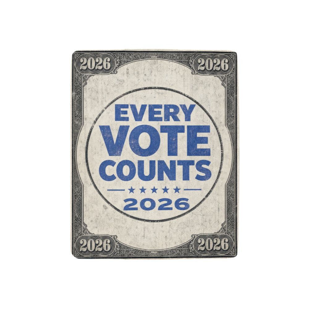 Every Vote Counts 32 x 48 in Micro Fleece Blanket