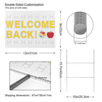 Welcome Back Book Stack 12 x 9 in House Sign