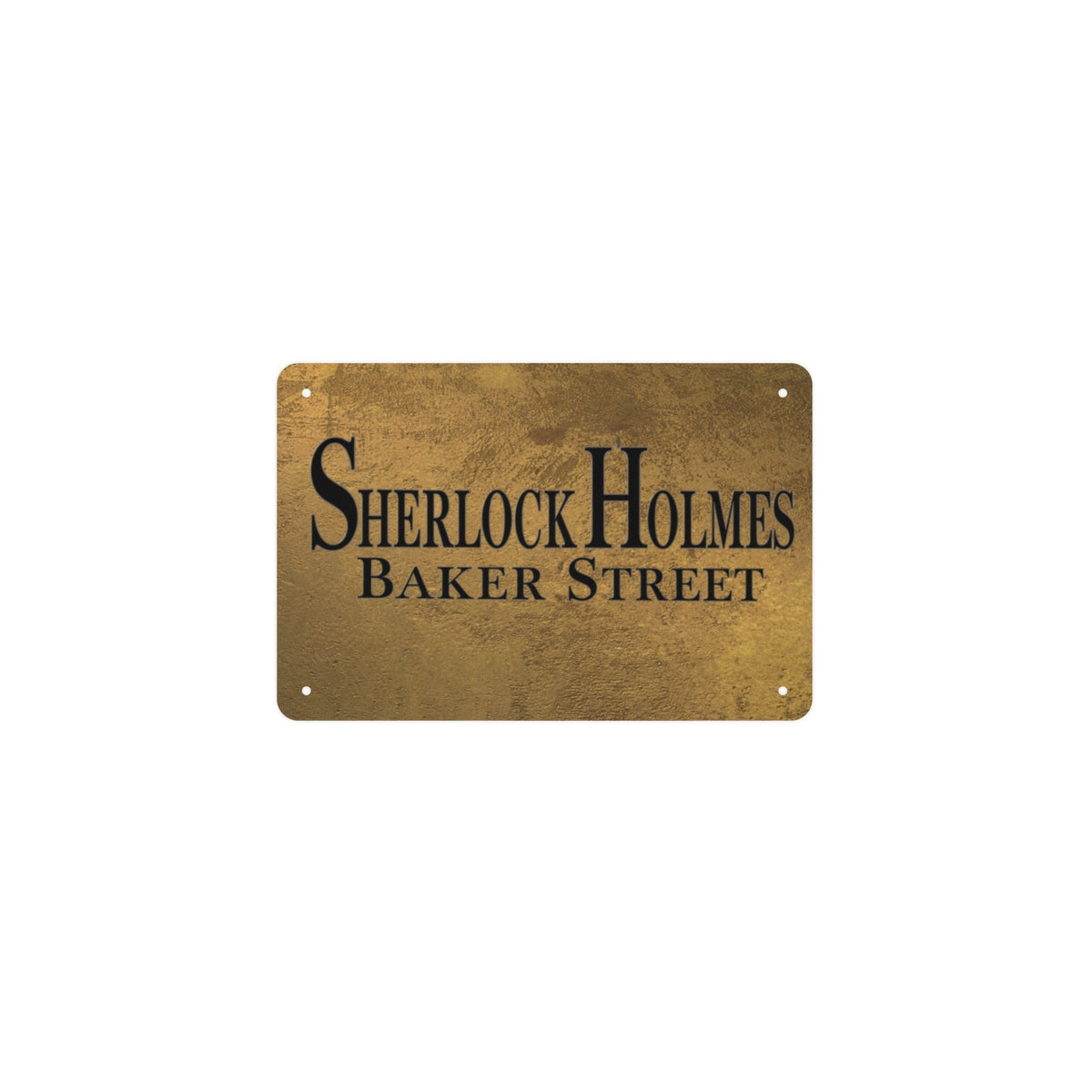 Sherlock Holmes Baker Street 12 x 8 in Metal Tin Sign