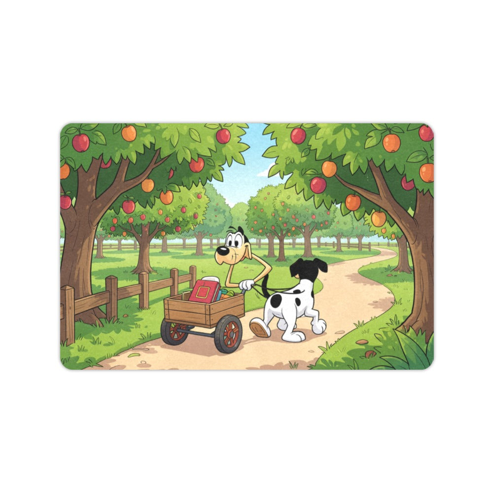 Rover in the Summer Orchard 23.6 x 15.7 in Doormat