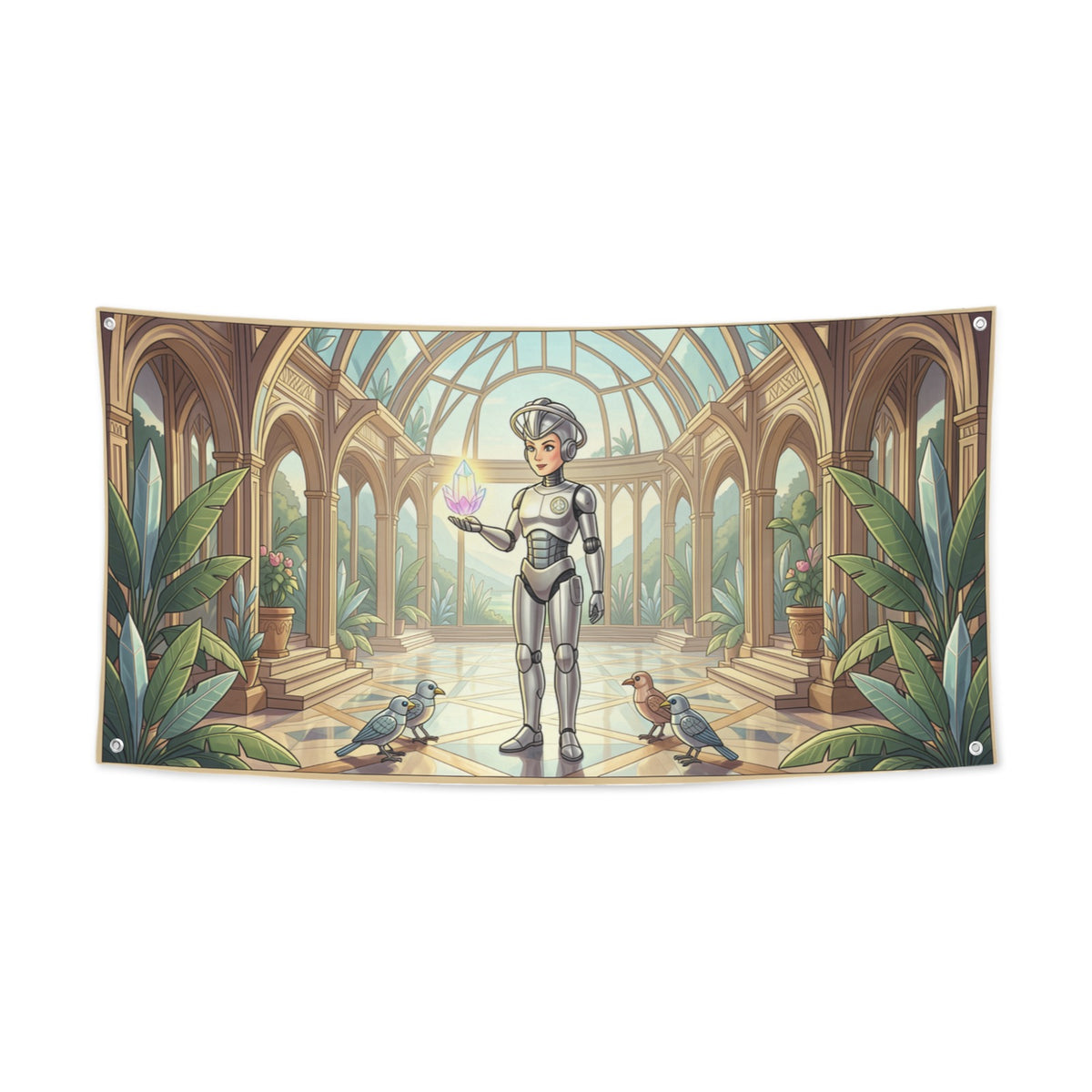 Robot Maria Art Deco Crystal Conservatory 47 x 24 in Festival Banner