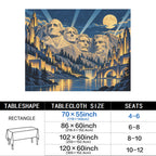Rushmore Deco City 178cm x 140cm Rectangular Tablecloth 70x55inch (QUE)
