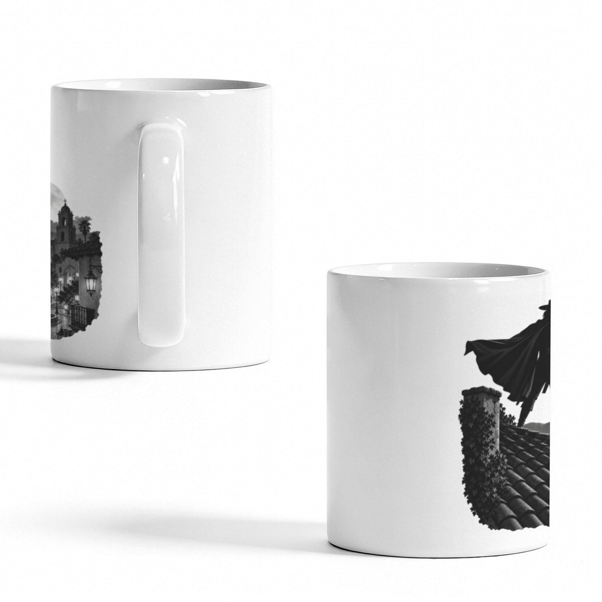Zorro Lantern Rooftop 11 oz White Ceramic Mug