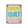 Community Quilt 2026 32 x 48 in Micro Fleece Blanket