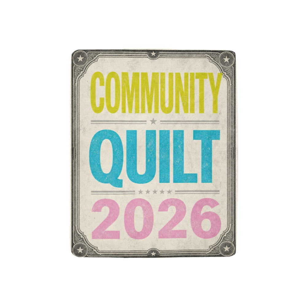 Community Quilt 2026 32 x 48 in Micro Fleece Blanket