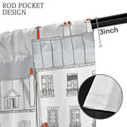 Paris rooftop walk 52 x 84 in Window Curtain Set