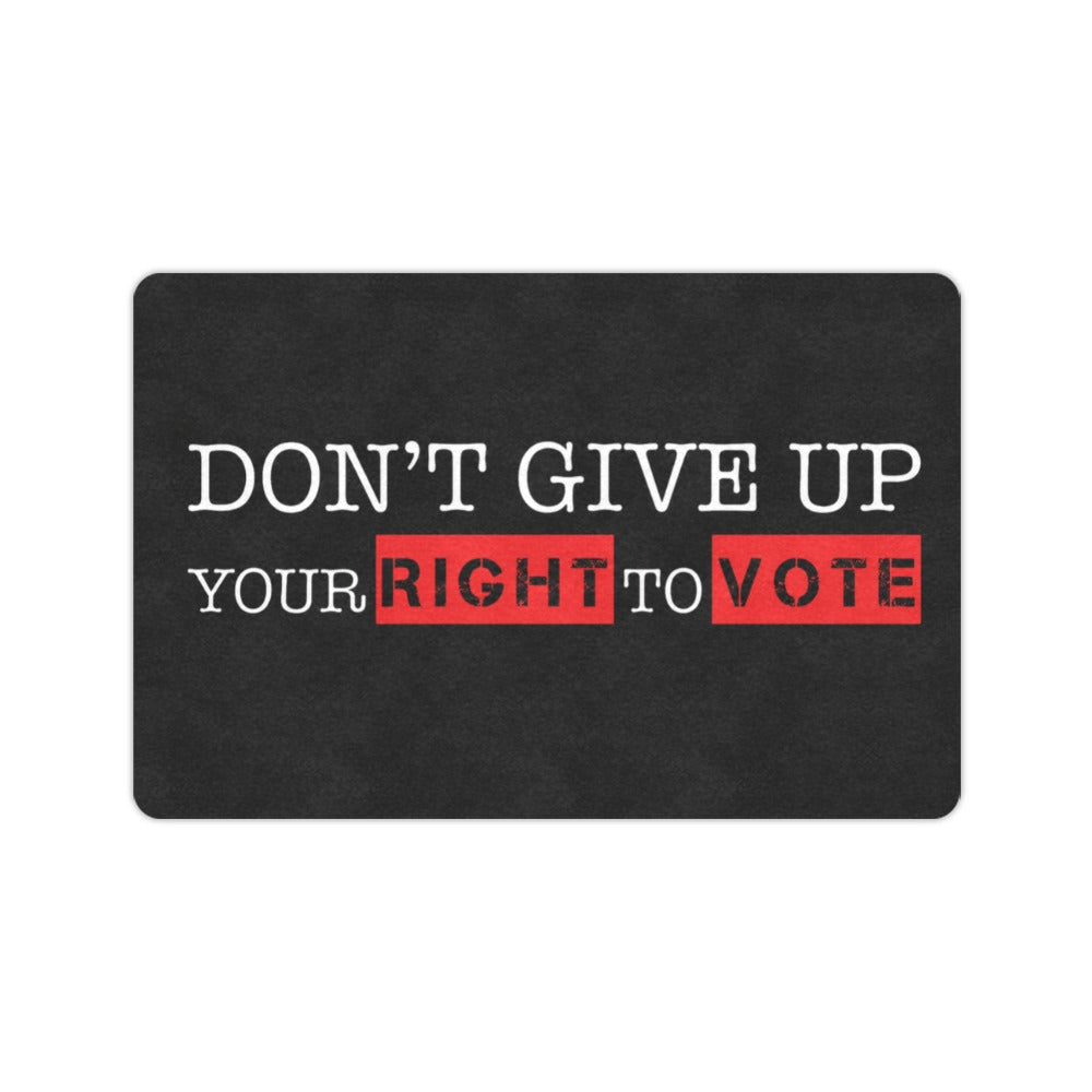 Right to Vote Typography Doormat 23.6 x 15.7 in Doormat