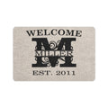 Welcome Crossed Name Doormat 23.6 x 15.7 in Doormat