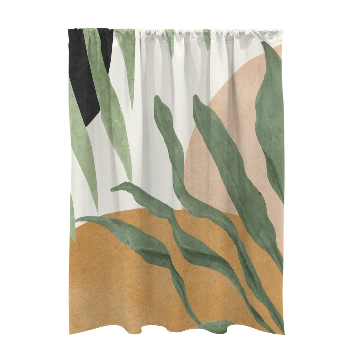 Afrohemian Palm & Clay 51 x 72 in Door Curtain (QUE)