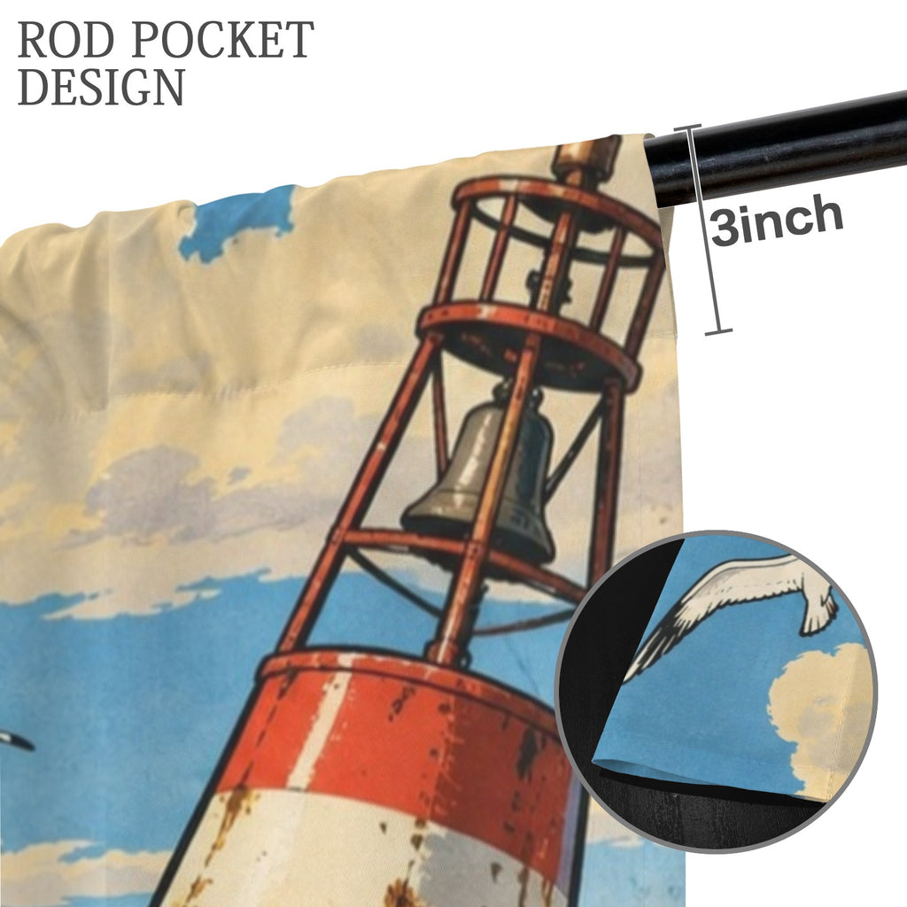 Popeye Lifeboat Wake 52 x 84 in Window Curtain Set