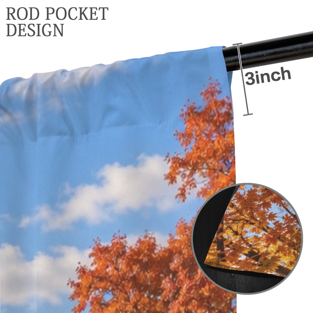 White House Autumn Portico 52 x 84 in Window Curtain Set