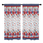 Independence-to-Midterms Floral Banner 52 x 84 in Window Curtain Set