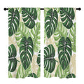 Palm Leaf Greenhouse 52 x 84 in Window Curtain Set
