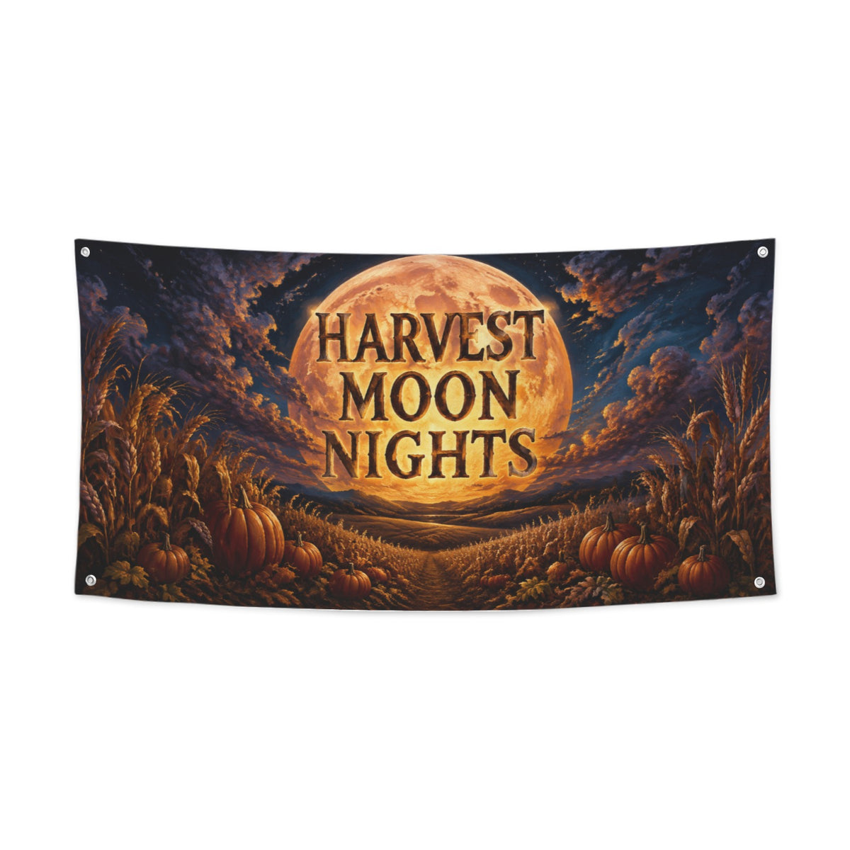 Harvest Moon Nights 47 x 24 in Festival Banner