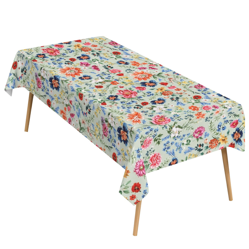 Sage Blossom 178cm x 140cm Rectangular Tablecloth 70x55inch (QUE)