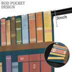 Back-to-School Bookshelf 52 x 84 in Window Curtain Set
