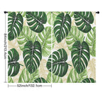 Palm Leaf Greenhouse 52 x 84 in Window Curtain Set