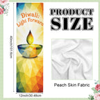 Diwali: Light Forward 12 x 40 in Polyester Peach Skin Tapestry
