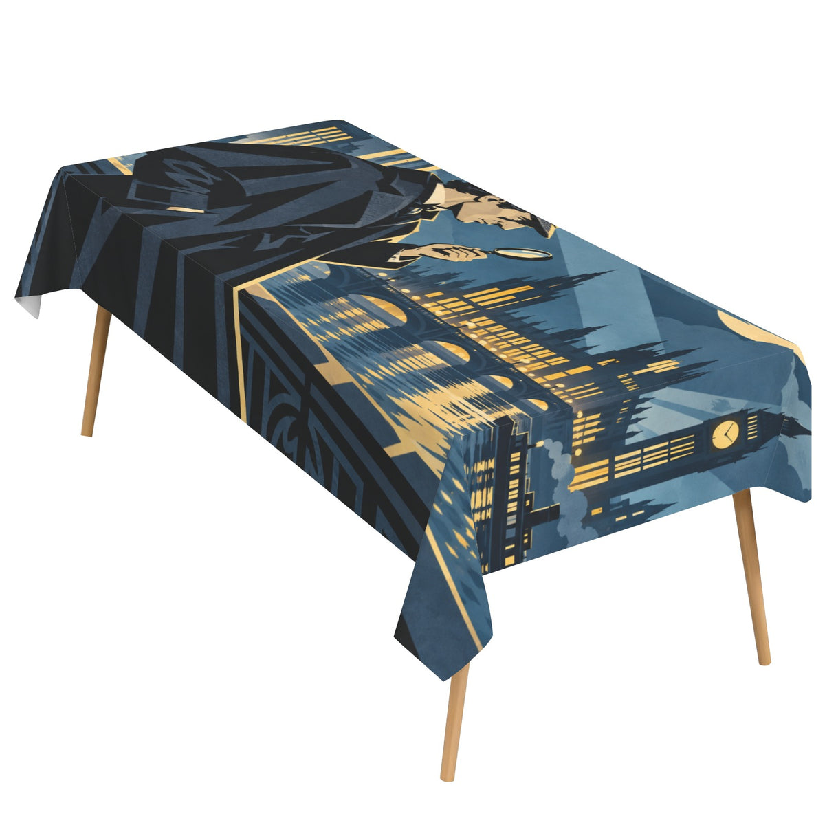 Holmes Deco City 178cm x 140cm Rectangular Tablecloth 70x55inch (QUE)