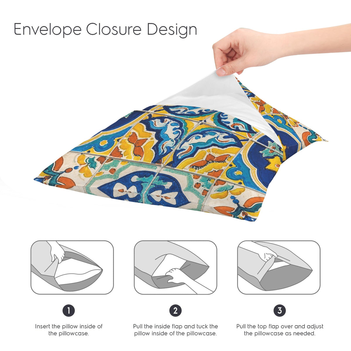 Hispanic Heritage Marigold Geometry 16 x 16 in Envelope Pillow Case