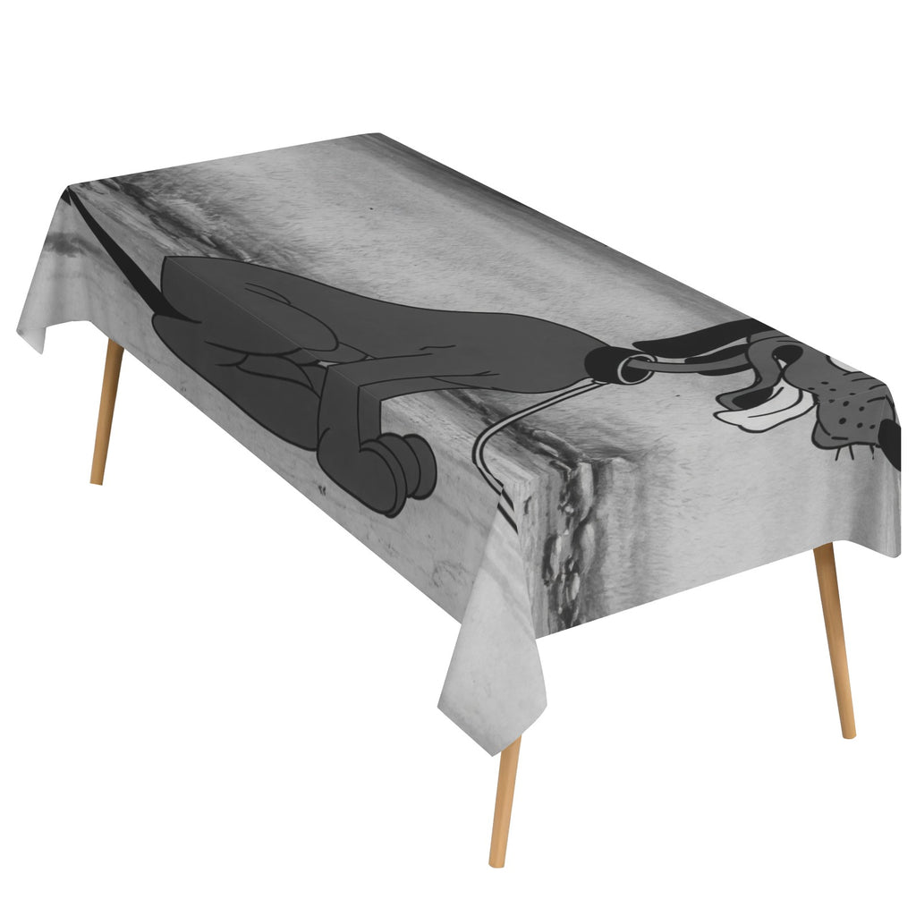 Picnic Dog 178cm x 140cm Rectangular Tablecloth 70x55inch (QUE)