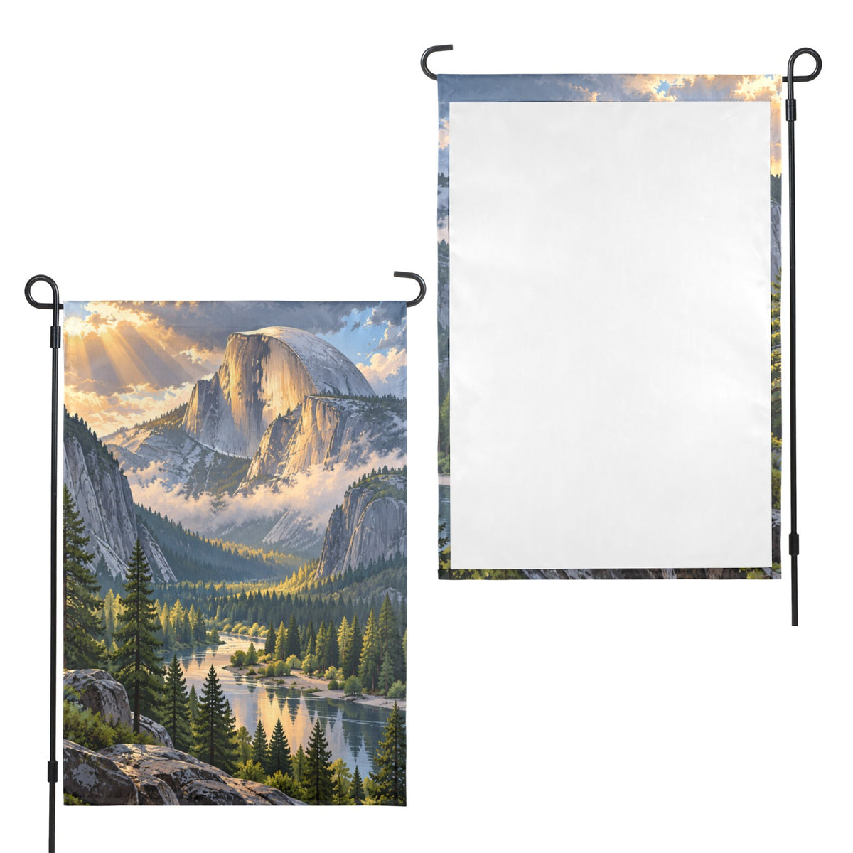 Rain Ribbon Half Dome 12 x 18 in Garden Flag