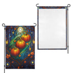 Cabin Fall Leaves 12 x 18 in Garden Flag