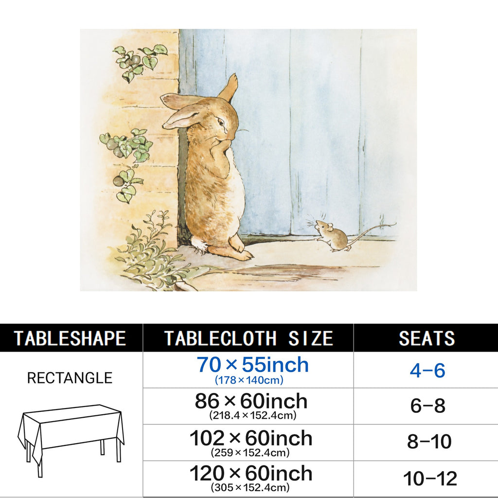 Garden Gate 178cm x 140cm Rectangular Tablecloth 70x55inch (QUE)